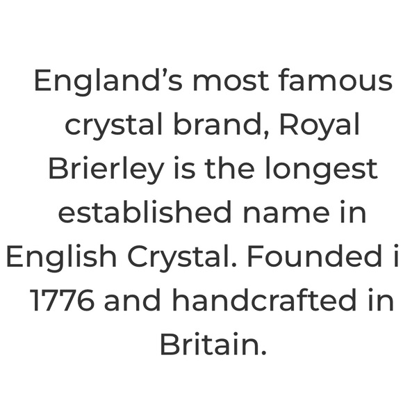 ROYAL BRIERLEY Gainsborough Crystal Clear Glass Creamer and...